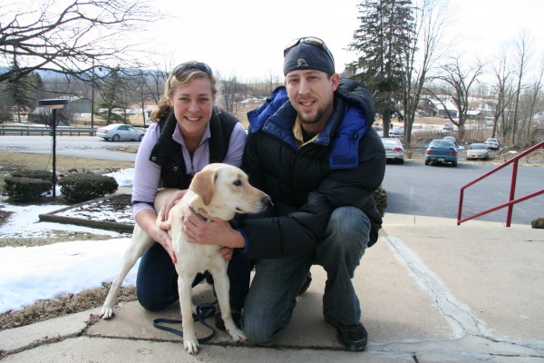 Lindsey and Eric with Coburn