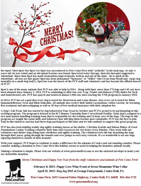 2014 Christmas Letter